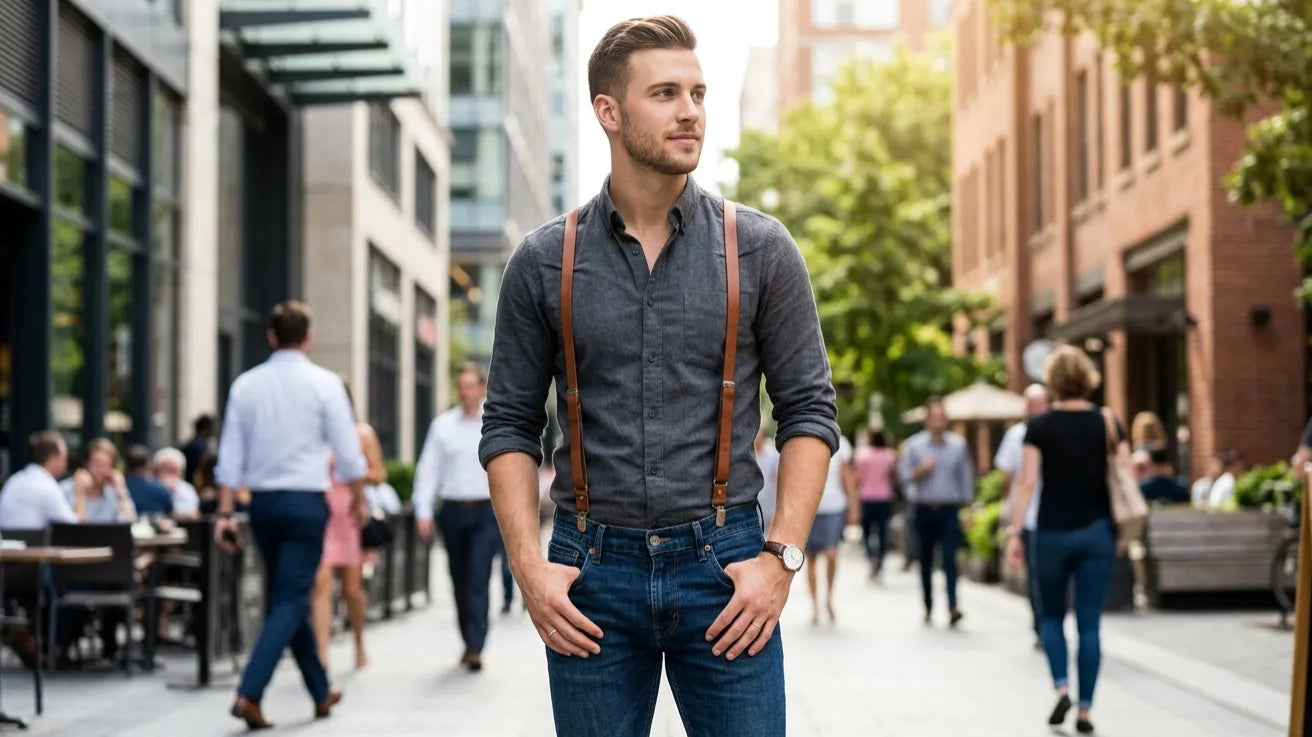 How to Wear Suspenders Casually Without Looking Old Fashioned