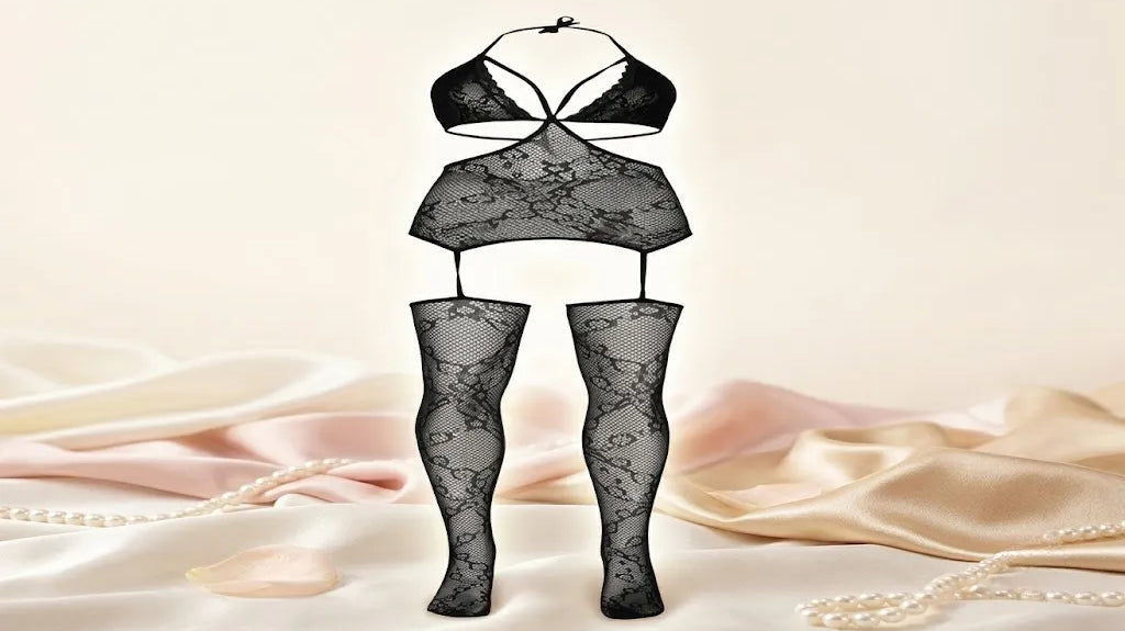 Suspender pantyhose guide
