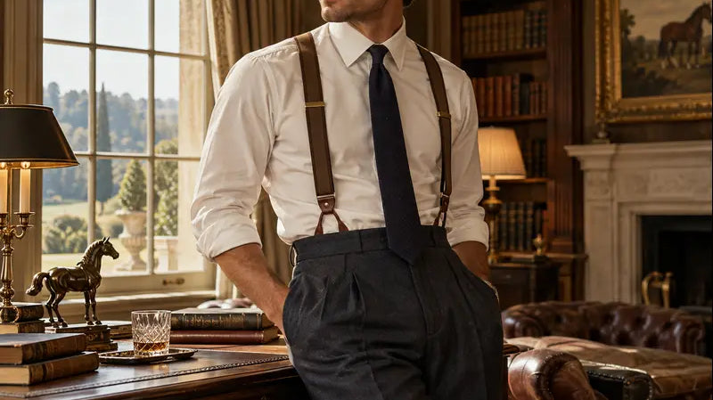 Old money aesthetic suspenders
