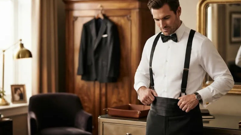 Cummerbund with suspenders