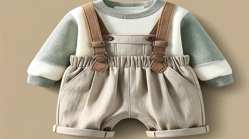 Baby Suspenders With Rompers: The Trendy Outfit You Need For Your Little One.