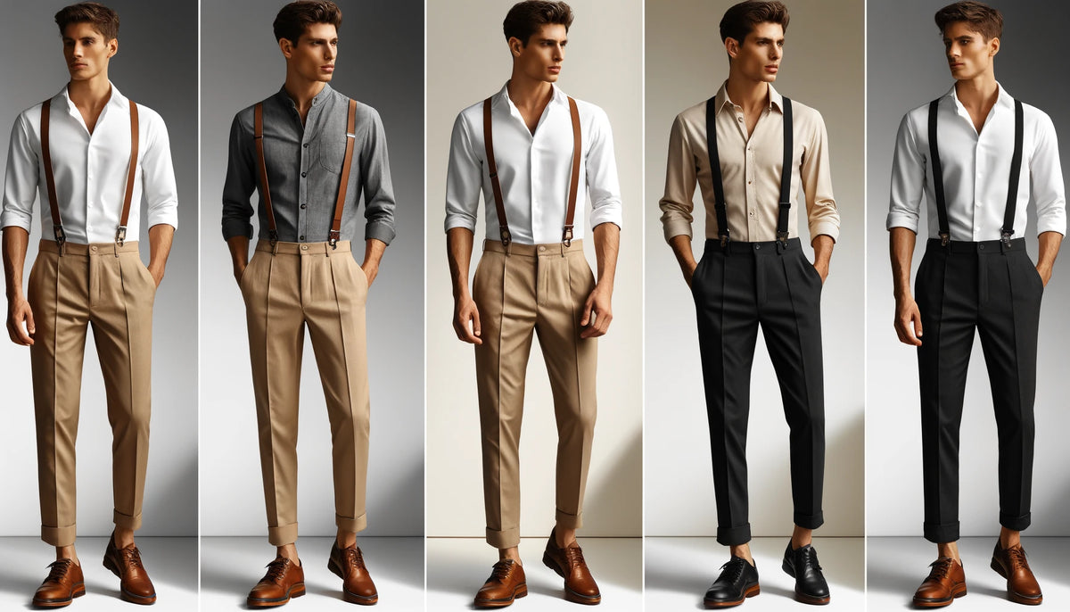 Hビューティ&ユース HIGH WAIST SUSPENDERS PANTS The Varied Style Suspenders: X-Back, Y-Back and H-Back – Holdup