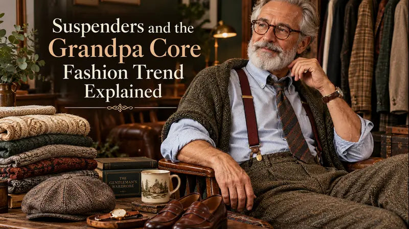 Suspenders and Grandpa Core Fashion