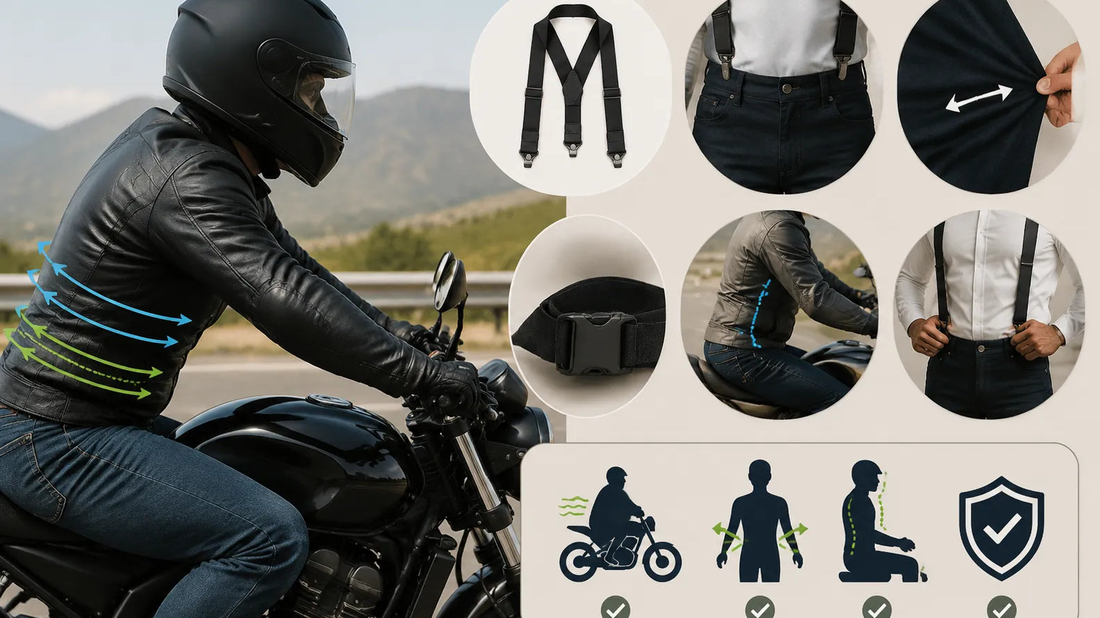 How to Prevent Waist Constriction While Riding a Motorcycle