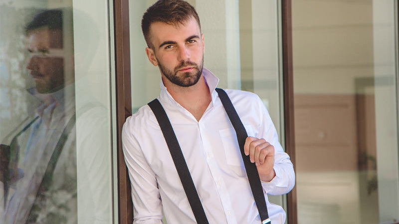 Popular Patterns on Navy Blue Suspenders A Style Guide