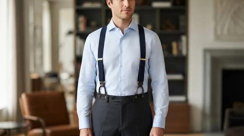 Suspenders easing pelvic pressure