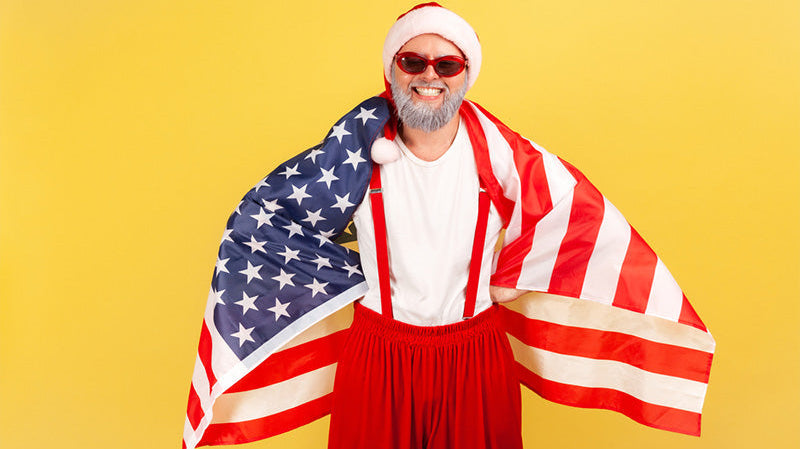 American flag suspenders