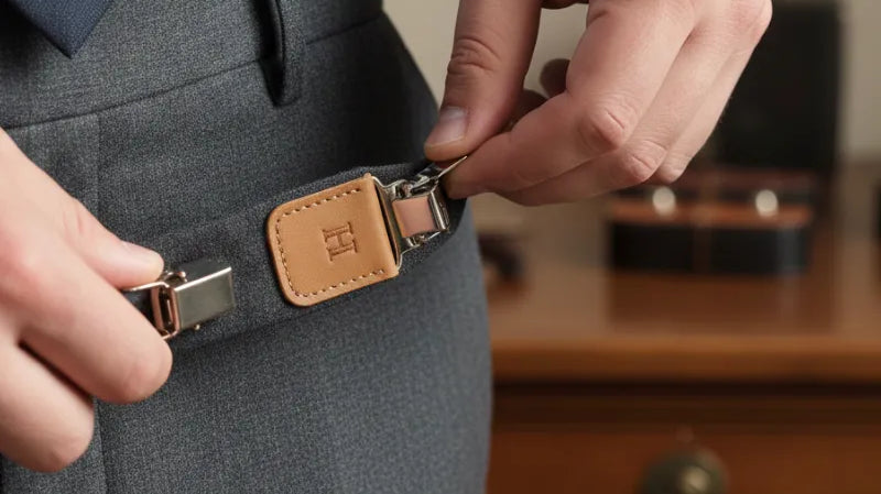 How to Protect Delicate Suit Trousers From Metal Suspender Clips
