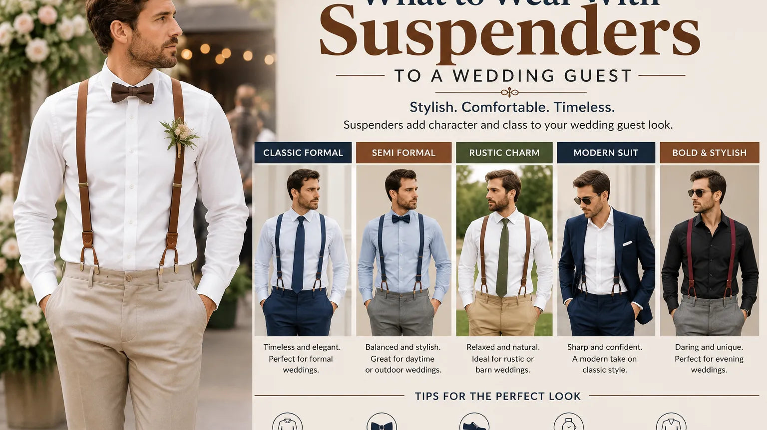 What to Wear With Suspenders to a Wedding Guest Guide