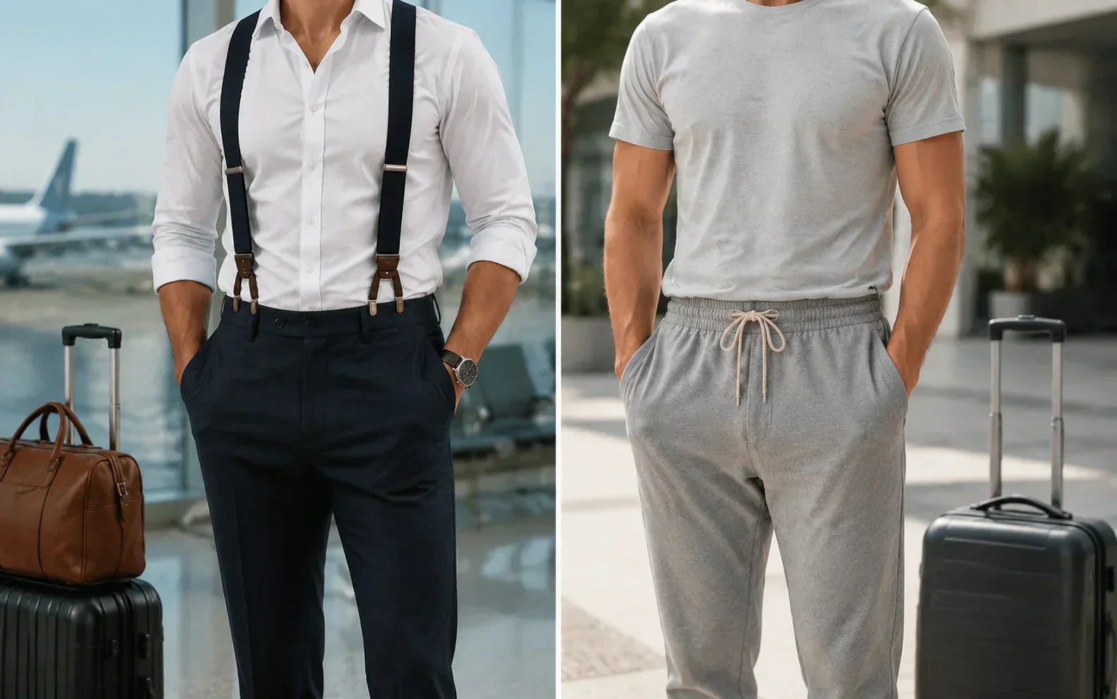 Suspenders vs Drawstring Pants for Travel Comfort