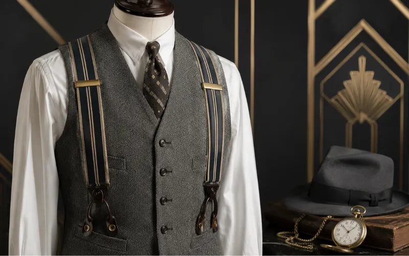 1920s Menswear Suspenders
