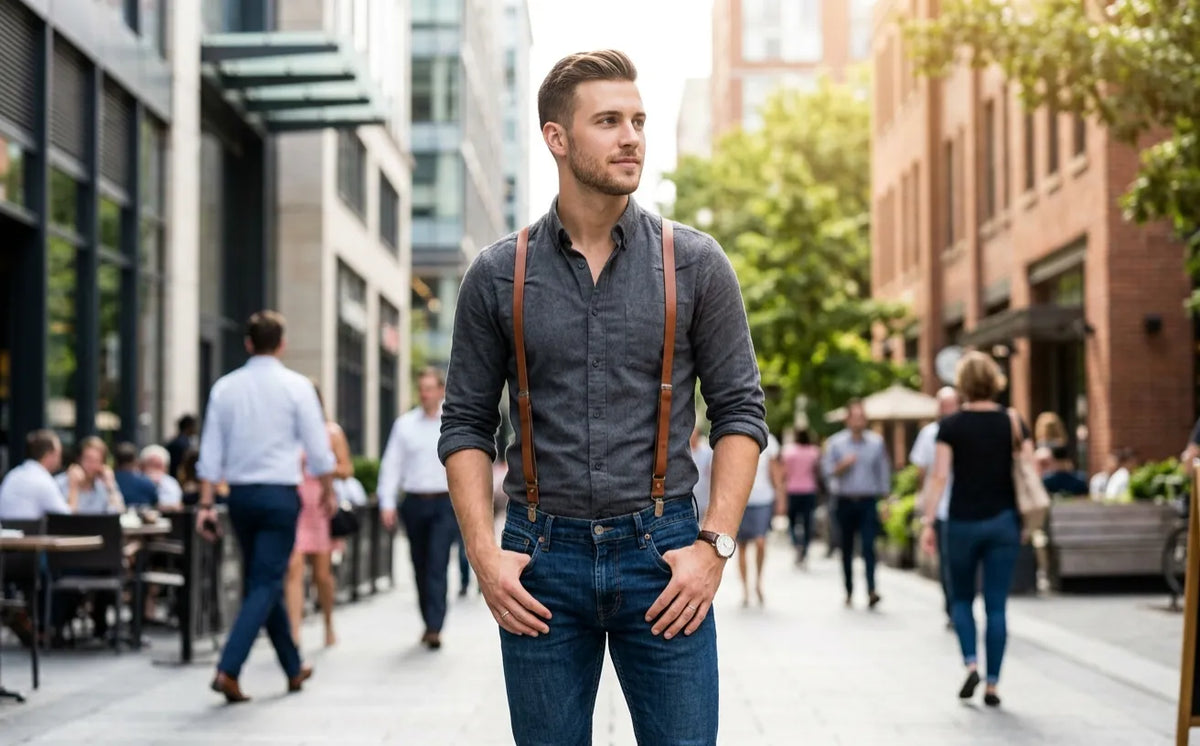 How to Wear Suspenders Casually Without Looking Old Fashioned