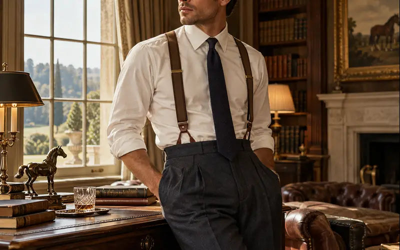 Old money aesthetic suspenders 