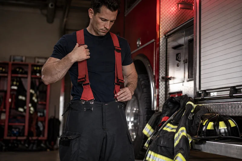 Firefighters Wear Suspenders