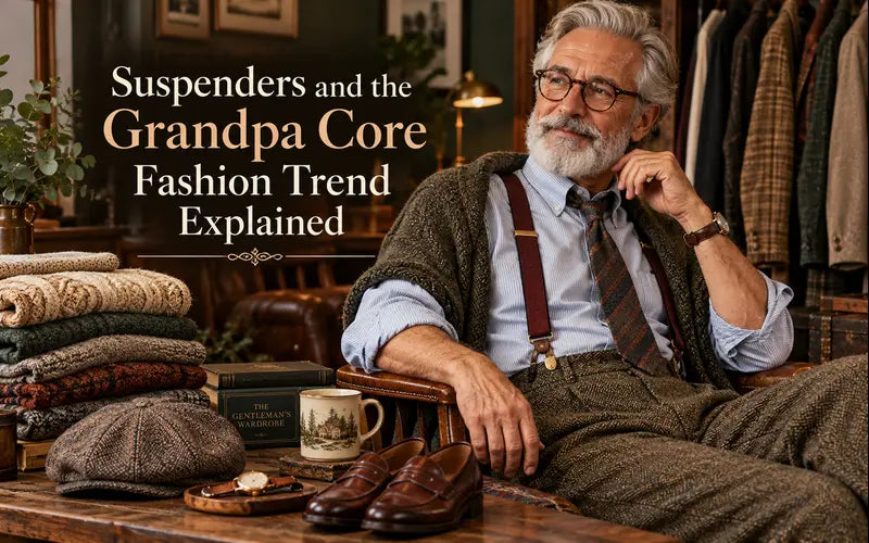 Suspenders and Grandpa Core Fashion