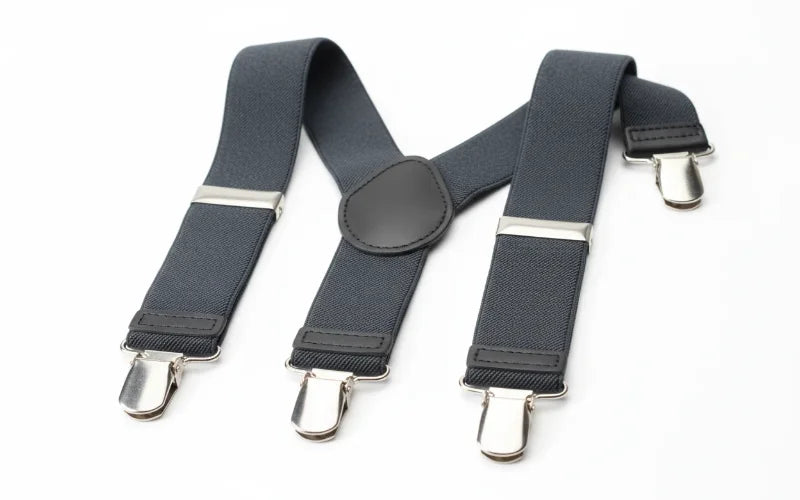 Clip on button vs standard metal clip suspender