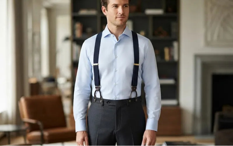 Suspenders easing pelvic pressure