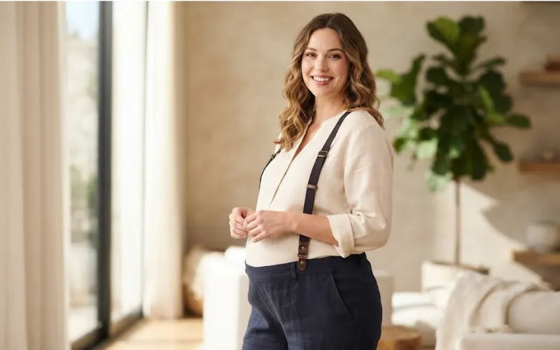 Comfortable pregnancy suspenders