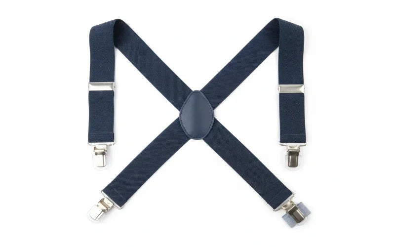 Airport friendly plastic clip suspender