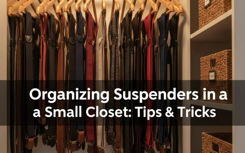 Organizing Suspenders in a Small Closet