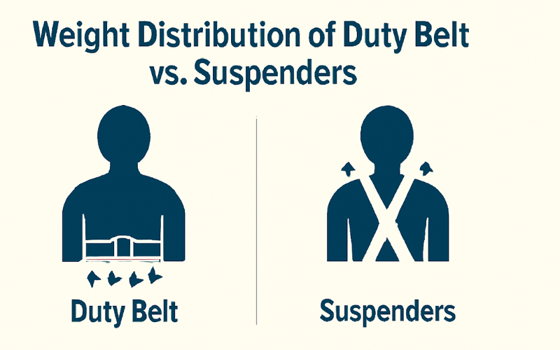 Weight Distribution of Duty Belt vs. Suspenders