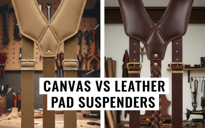 Durability Review: Canvas vs Leather Pad Suspenders