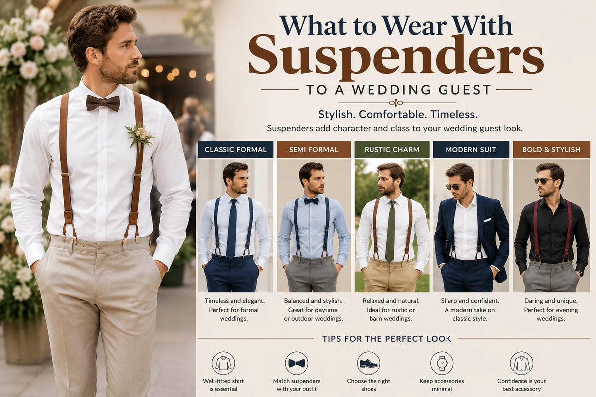 What to Wear With Suspenders to a Wedding Guest Guide