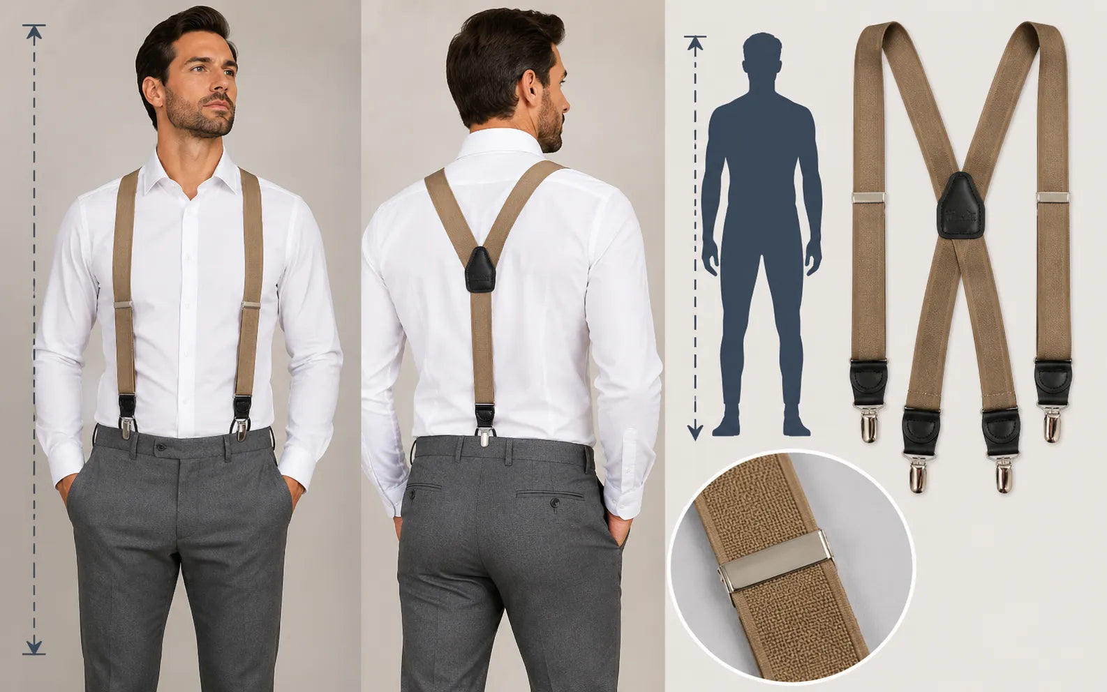 Will 60 Inch Suspenders Fit a Man Over 6 Foot 6