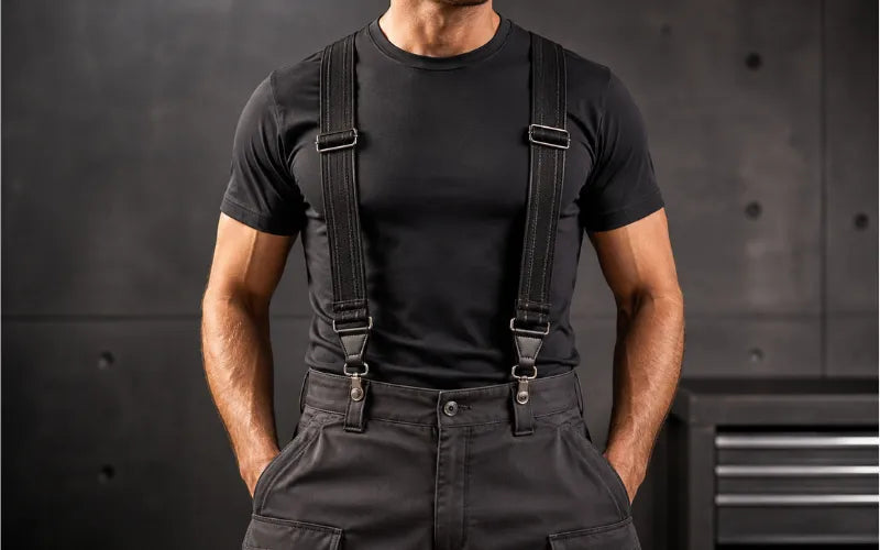 Secure work suspenders fit