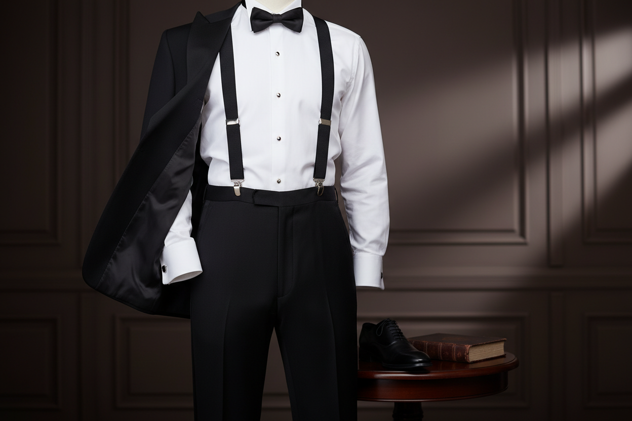 Can You Use Clip-On Suspenders With a Formal Tuxedo?