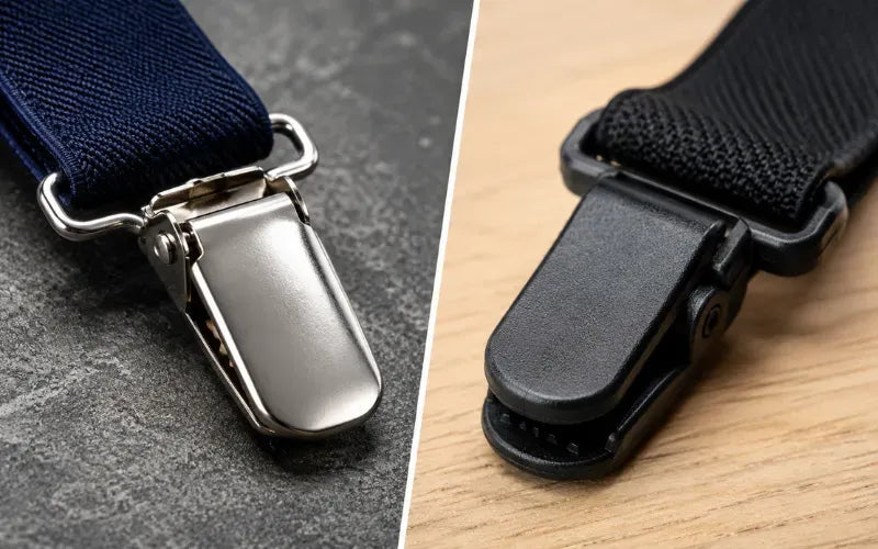 Best Suspender Clip Material: Metal vs Plastic Durability