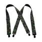 Holdup brand Woodland Camouflage pattern Hunting Suspenders with black USA Patented No-slip Clips