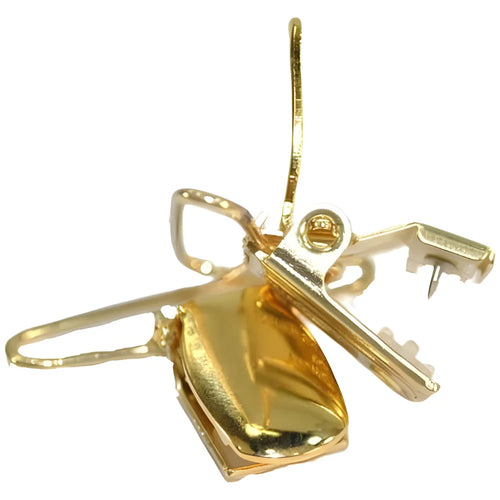 Gold finish no-slip replacement suspender clip