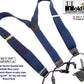 Holdup Brand Dark Ocean Blue Dual Clip XL Double-Ups style with patented black No-slip Clips