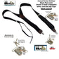 Holdup Suspender Company's Black Pack Casual Series 1 1/2" wide Y-back Suspenders with USA Patented No-slip Nickel Clips