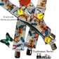 Holdup Brand 2" Wide Tradesman Work Suspenders in Electrician Pattern X-back with Patented No-slip Clips