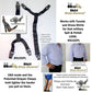 HoldUp Dress Shirt Stay Downs Y-style Shirt Tail garter straps with Patented Plastic Gripper Clasps