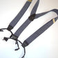Hold-Ups Slate Grey Casual Series Dual No-slip clip Men's dressy Suspenders with Y-back