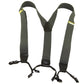 Hold-Ups Slate Grey Casual Series Dual No-slip clip Men's dressy Suspenders with Y-back