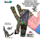 Holdup Suspender Company's Outdoorsman Series Advantage Pattern Camouflage Hunting Suspenders with black USA Patented Gripper Clasps