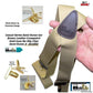 HoldUp Casual Series Sand Dunes Tan 1 1/2" wide Suspenders in X-back with USA Patented No-slip Gold-tone Clips