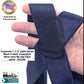 Holdup Suspender Company Steel Blue Satin Finish Corporate Series Suspenders X-back with Patented No-slip Silver Clips