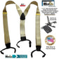 HoldUp Suspender Brand Double-up style Y-back Suspenders in Satin Finish Golden Sand Color