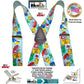 Hold-Ups Tradesman Series 2" Wide in Painter Pattern Suspenders with Patented No-slip Silver Clips