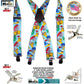 Hold-Ups Tradesman Series 2" Wide in Painter Pattern Suspenders with Patented No-slip Silver Clips