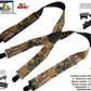 Hold-Up Trademarked Breakup Camo Pattern 2" Wide Suspenders X-Back USA Patented black No-slip Clips