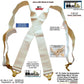 Hold-Ups 2" wide Undergarment XL Suspenders in X-back style with USA Patented Gripper Clasps