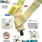 Hip-clip style  2" Wide Holdup Undergarment  hidden Suspenders with Patented No-slip Metal Clips