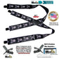 Holdup Brand USA made 2" wide Biker Skull & Crossbones pattern X-back suspenders with Jumbo no-slip clips