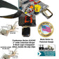 Holdup Brand 2" Wide Tradesman Work Suspenders in Electrician Pattern X-back with Patented No-slip Clips
